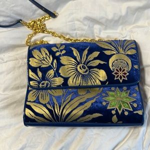 NWT Tory Burch Velvet Purse never used